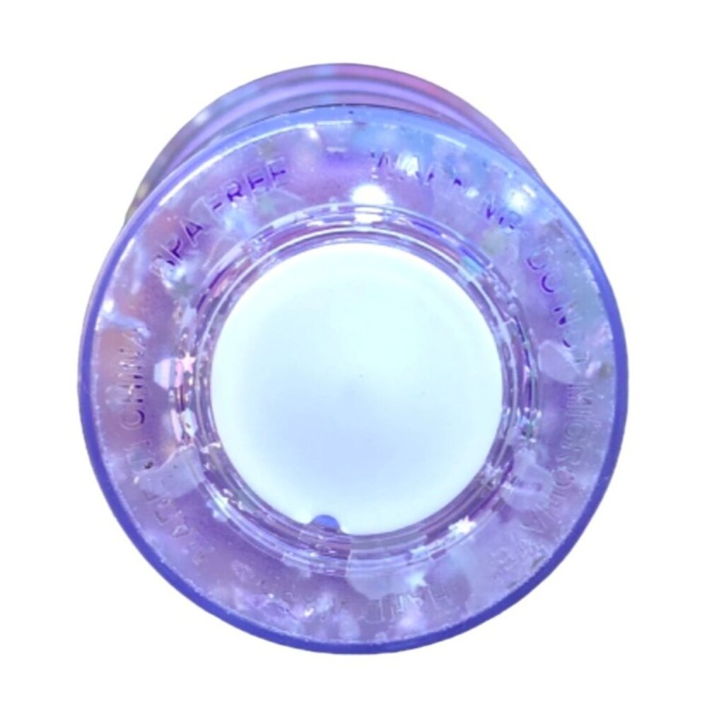 Lilo & Stitch Glitter 20 oz Light Up Tumbler With Dome Lid Kawaii Purple Working - Picture 5 of 6